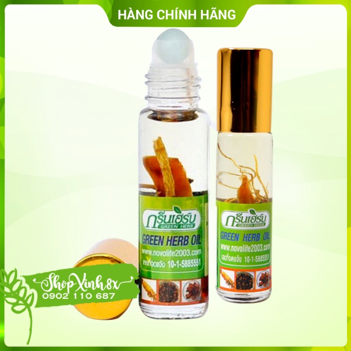 Dầu Lăn Sâm Thái Ginseng Green Herb Oil