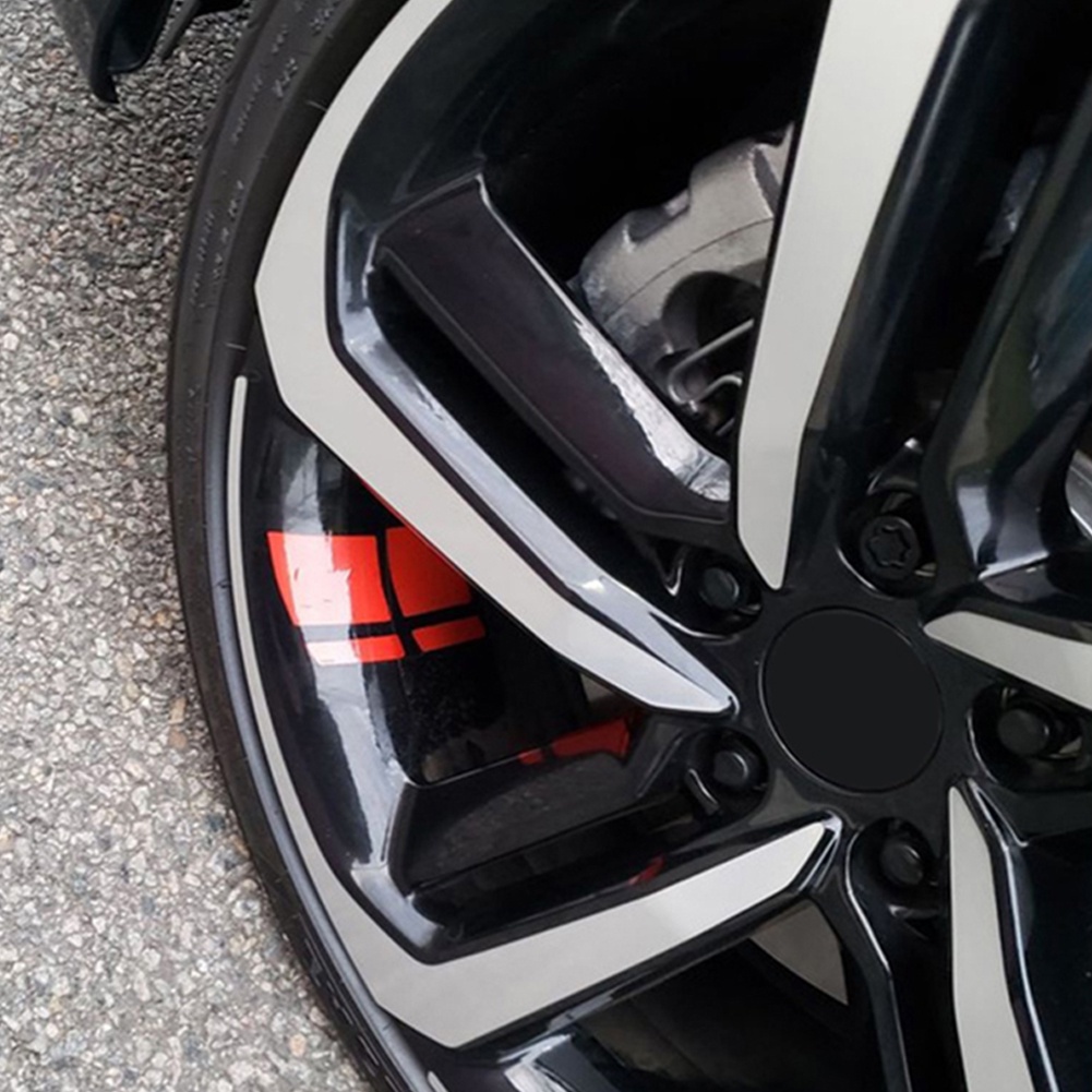 Set 6 Tem Dán Trang Trí Vành Bánh Xe Ô Tô Phản Quang Nổi Bật