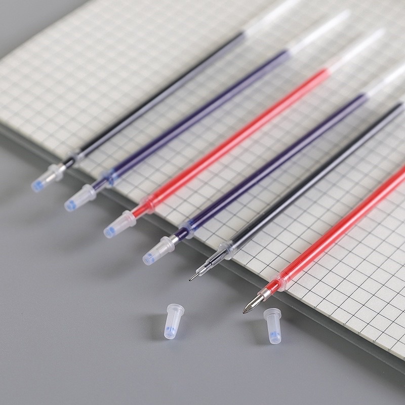 Ruột Bút Gel Bút chữ A ngòi 13cm 0.5mm màu đen xanh đỏ, thay bút nắp gài Ngòi bút chữ A,Ếch Ộp Vpp