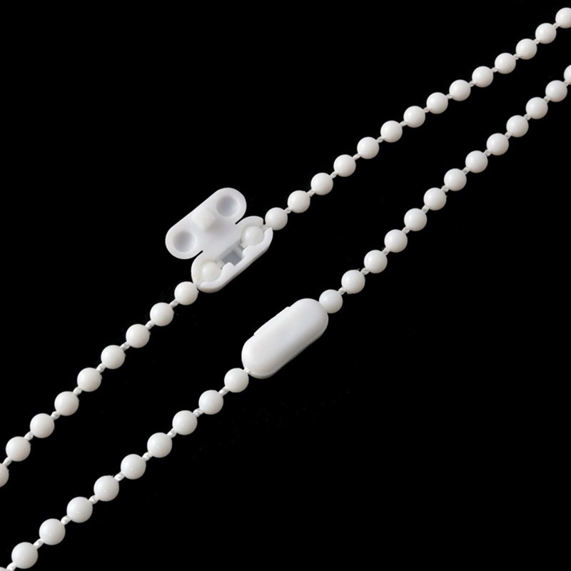 Dây Chuỗi Hạt Rèm Cửa Bằng Nhựa 393.7 '' Kèm 20 Đầu Nối Bằng Chuỗi Hạt