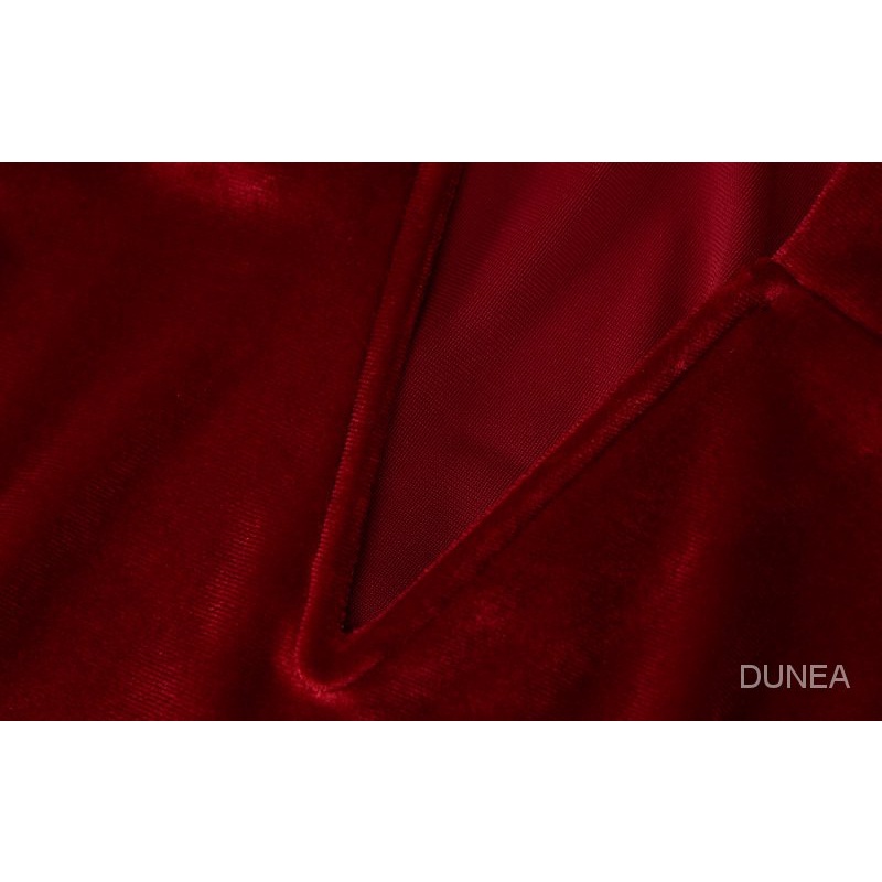 DUNEA Đầm sát nách cổ chữ V khoét sâu thiết kế quyến rũ