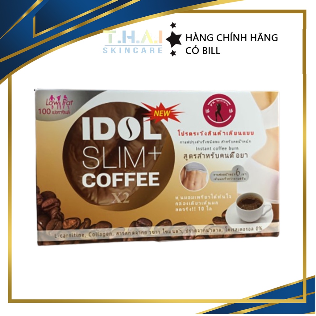 Cà phê giảm cân Idol Slim+ Coffee X2 giảm mạnh từ 1-3kg Chính hãng Thái Lan