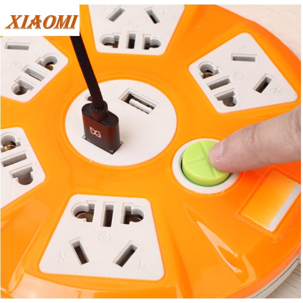 COMBO Ổ CẮM XIAOMI DÀI VÀ TRÒN 2500W, CÓ CỔNG USB SẠC NHANH ĐIỆN THOẠI, CHÍNH HÃNG XIAOMI