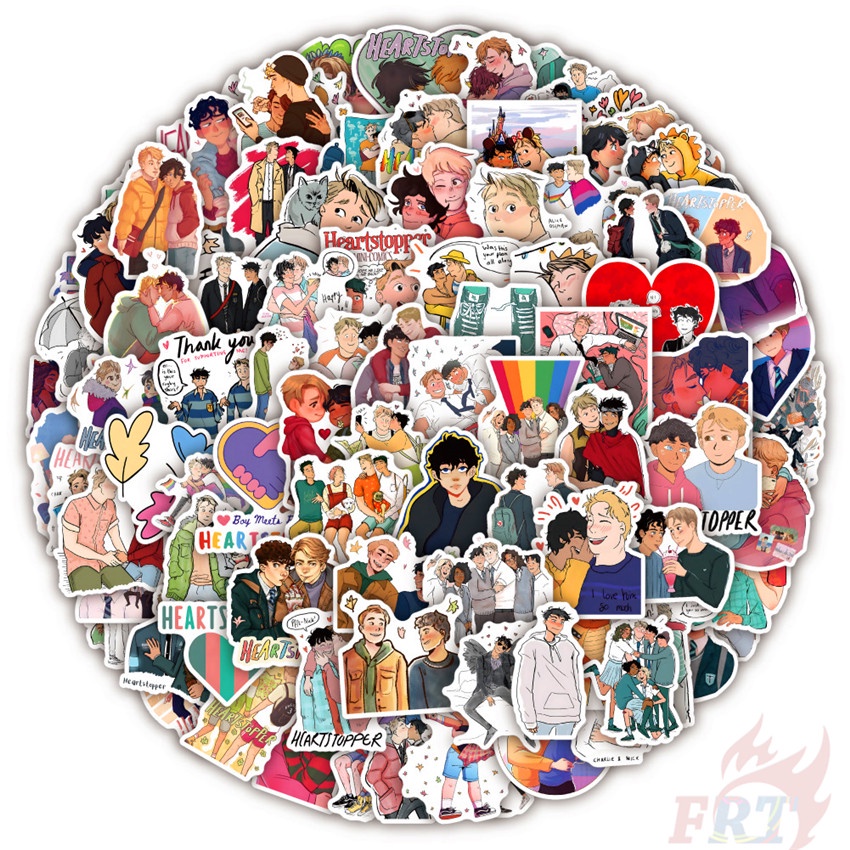 100Pcs/Set ❉ Heartstopper Series A Stickers ❉ DIY Waterproof Fashion Decals Doodle Stickers