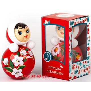 Lật đật nhựa số 2 vẽ hoa