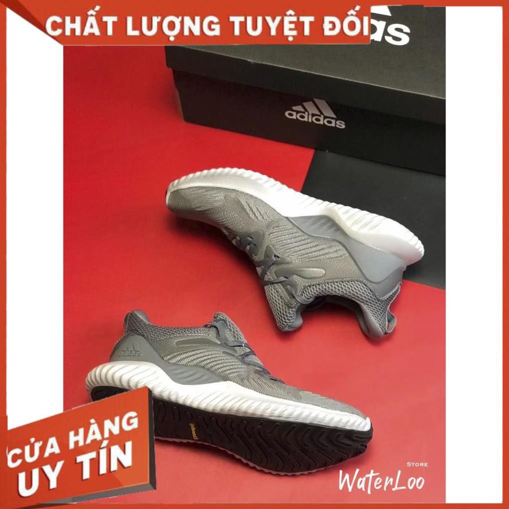 (HÀNG CHUẨN+QUÀ TẶNG) Giày thể thao sneaker nam nữ ALPHABOUNCE Beyond 2018 Grey white Xám đế trắng | BigBuy360 - bigbuy360.vn