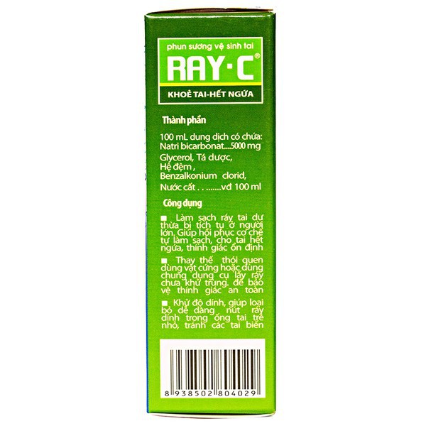 Ray-C vệ sinh tai