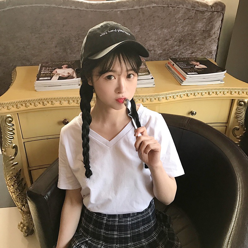 Áo thun trơn basic cỏ tim