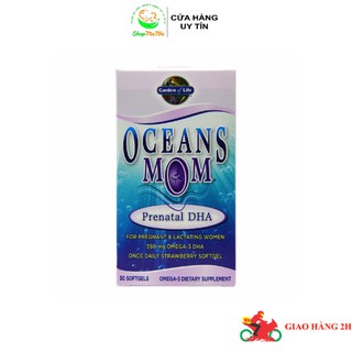 Viên uống DHA Garden of life Oceans Mom, 100% từ cá tự nhiên.