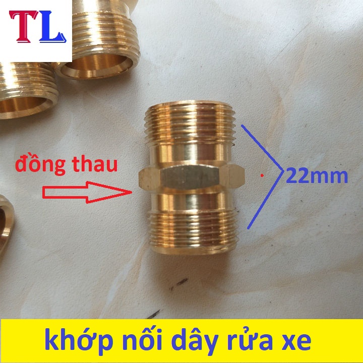 Khớp nối ❤️FREESHIP❤️ kép nối - đầu nối giữa hai dây xịt rửa áp lực cao