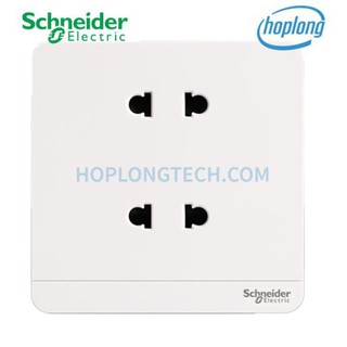 Bộ ổ cắm đôi 2 chấu AvatarON Schneider E83426U2_WE_G19