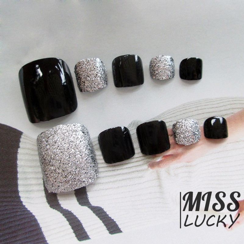 Bộ 24 móng chân giả 3D thời trang cho nữ