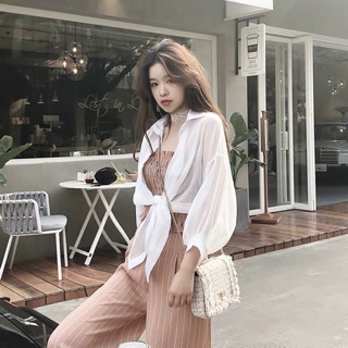 Áo Khoác Voan Mỏng Tay Bồng 3 Màu