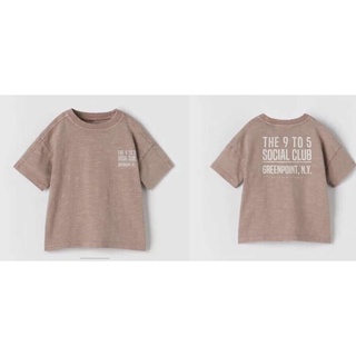 Áo phong tay ngắn cotton bé trai Zara
