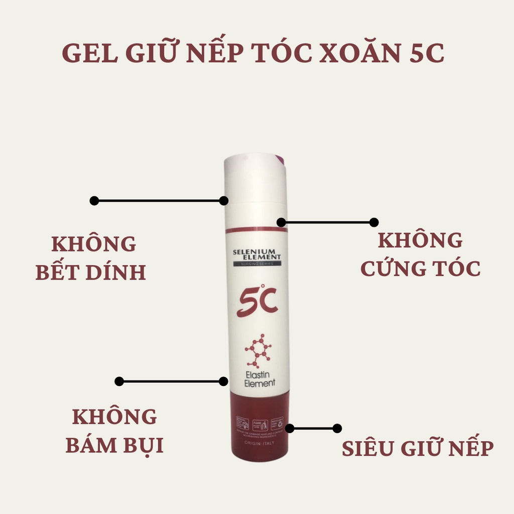 Gel Mềm Giữ Nếp Tóc Uốn Xoăn Hàn Quốc 5C Makayry Hương Thơm - Hair Care Q4