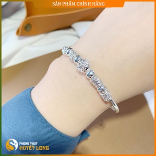 Lắc Tay Bạc Nữ Hàn Quốc Bạc S925, Vòng Tay Nữ Bạc, Tặng Hộp Gấm