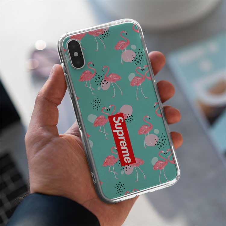 Ốp kính Silicone dẻo hình logo Supreme Hiện Đại riêng chỉ Iphone JC20200800127