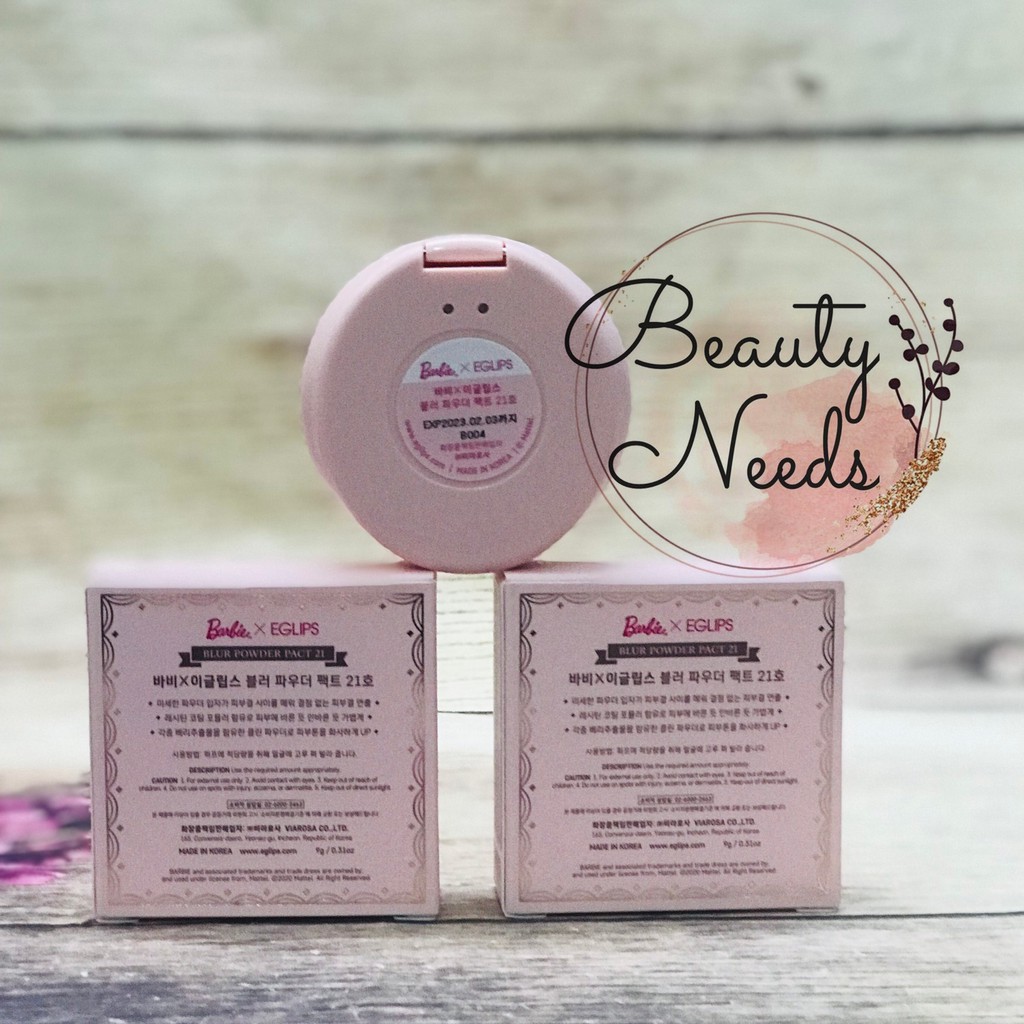 Phấn Phủ Dạng Nén Eglips Blur Powder Pact 9g [EGLIPS X BARBIE] | BigBuy360 - bigbuy360.vn
