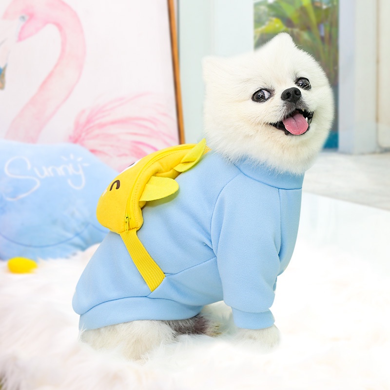 Áo Sweater Giữ Ấm Mùa Đông Có Túi Đeo Chéo Dành Cho Thú Cưng