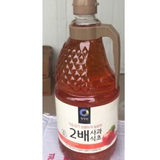 Dấm táo Hàn Quốc 1,8 Lit- 청정원)2배 사과식초 1,8리터