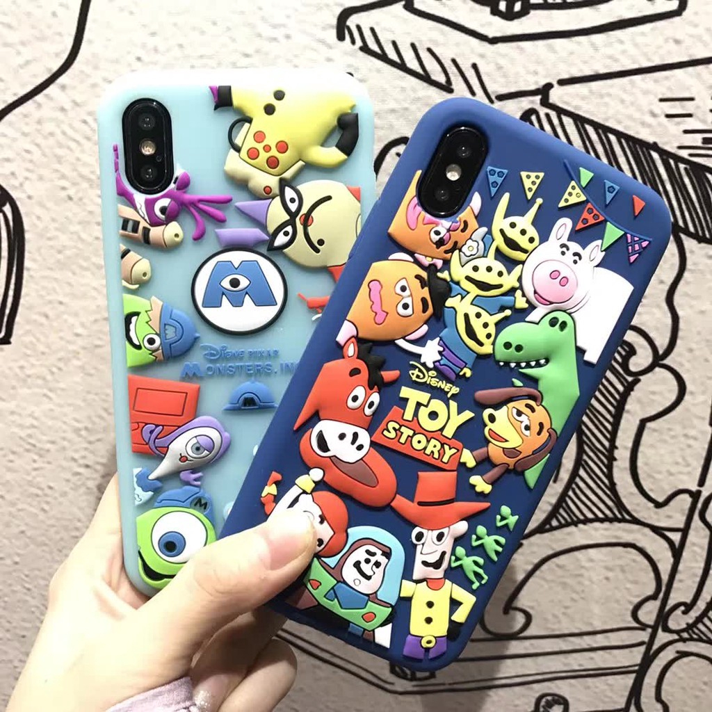Ốp điện thoại hoạt hình dễ thương cho iPhone 11 Pro Max iphone12 12Pro 12mini 12promax X XS XR XS MAX 6 6s 7 8 Plus