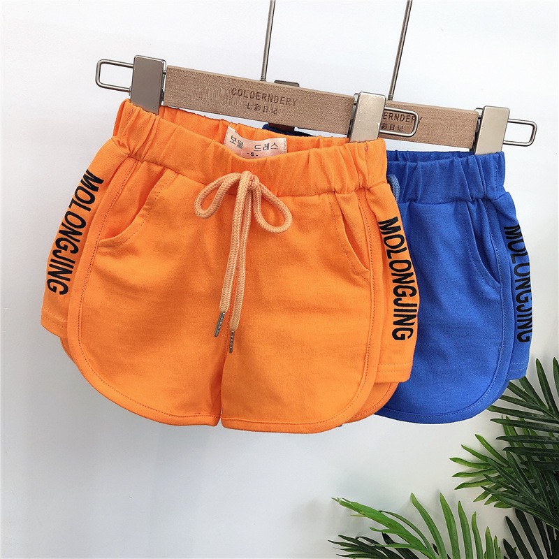 Quần Đùi Cotton Thể Thao Màu Sắc Cho Bé Trai Bé Gái Từ 8 - 28kg MINKY BABY
