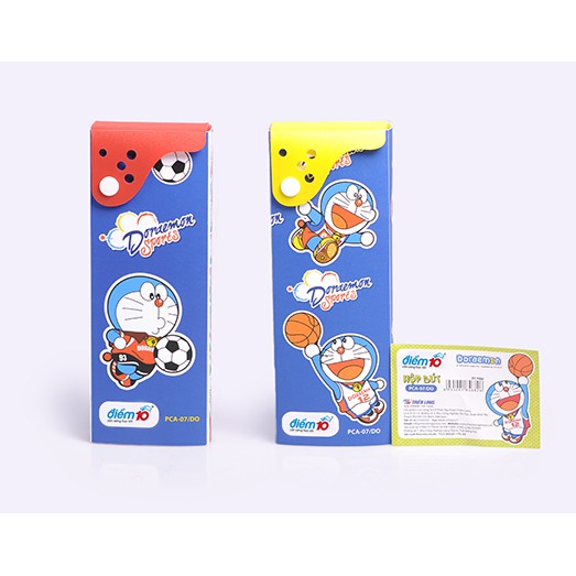 Hộp Viết Điểm 10 PCA-07/DO Với Nhân Vật Hoạt Hình Doraemon (Túi 1 Cái)