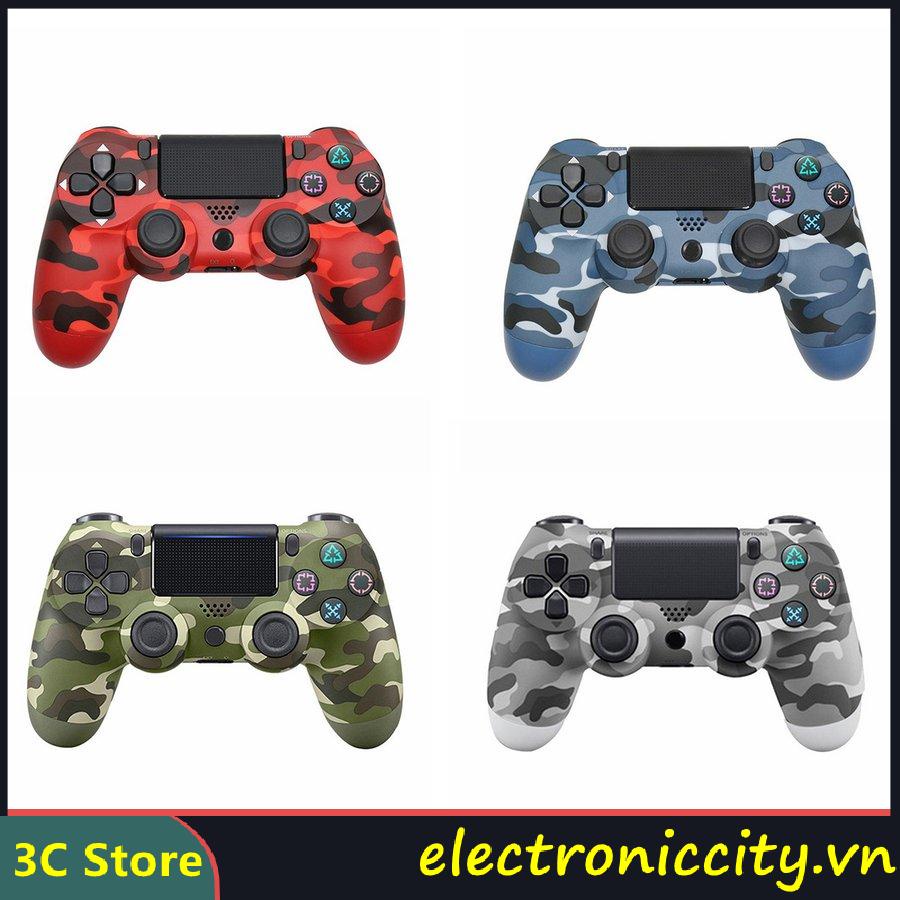 ⚡ELE⚡Tay Cầm Chơi Game không dây Ps 4 - Tay cầm Bluetooth Dành Cho PC / Laptop / Điện Thoại Android / TV Android / TV Snowflake Gamepad Rung không dây dành cho Playstation 4