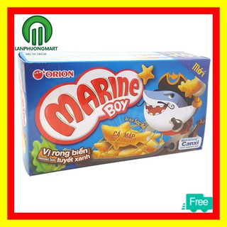 Bánh cá Marine Boy Orion bổ sung canxi bim bim cá giòn tan 35g