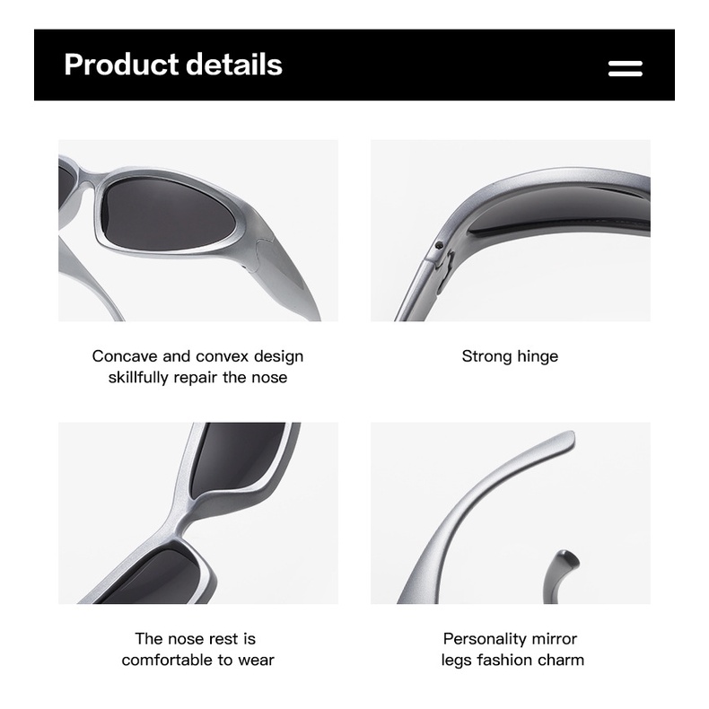 Kính Mát Phong Cách Hip Hop Punk