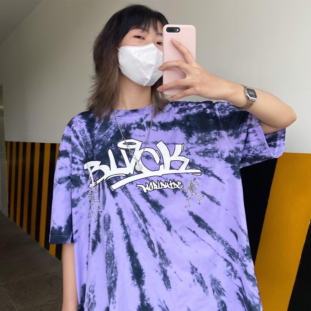 Áo thun BLVCK Purple tiedye &quot;Manbo&quot;