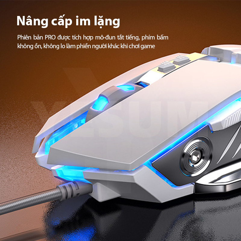 Chuột chơi game có đèn laser im lặng khi sử dụng chất lượng cao