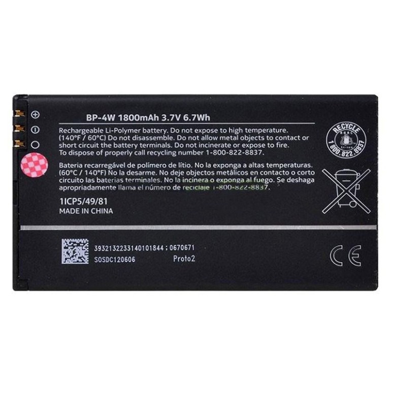 Pin Nokia Lumia 810 xịn