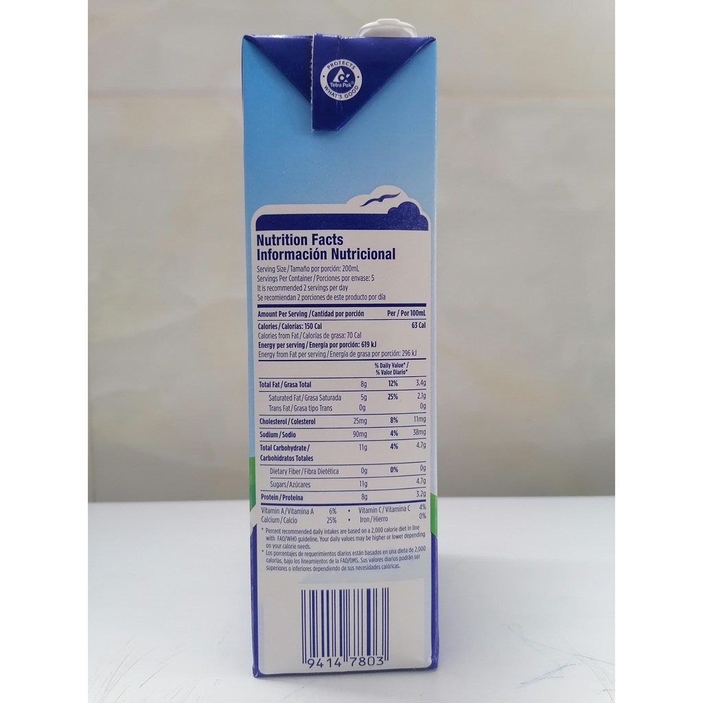 [Hộp 1 Lít – FULL CREAM] SỮA TƯƠI NGUYÊN KEM [New Zealand] ANCHOR UHT Milk (halal)