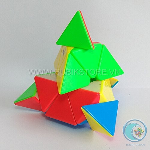 Đồ chơi Rubik biến thể MoYu Magnetic Pyraminx Stickerless-SP000258