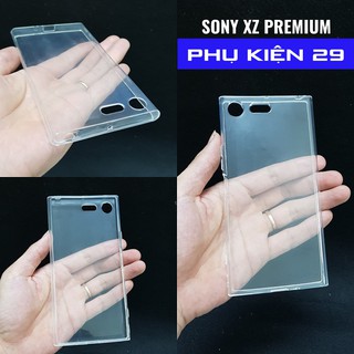[Sony XZ Premium] Ốp lưng silicon dẻo trong cao cấp henyou