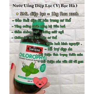 Nớc uống Diệp Lục đốt mỡ thừa , giảm cân hiệu quả