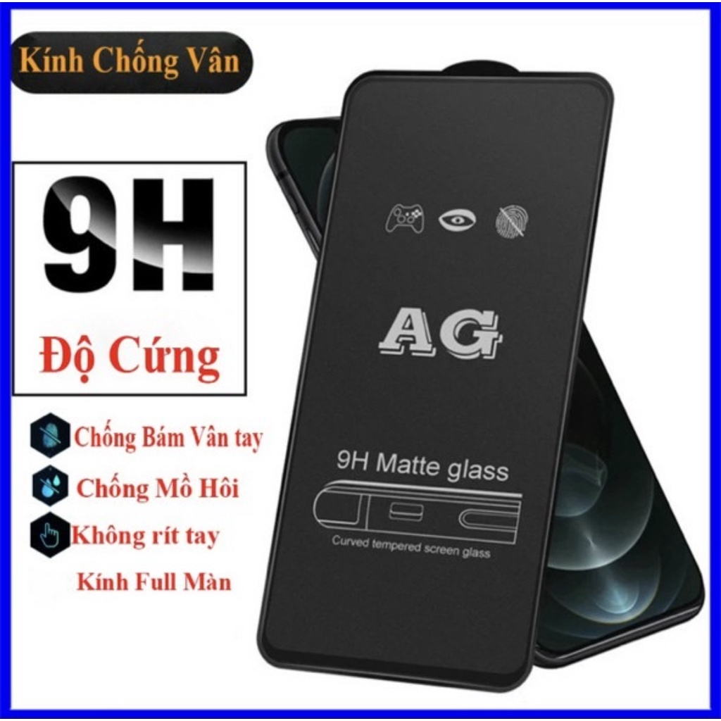 Kính cường lực iphone chống bám vân tay nhám 14 / 13 / 12 /11 / X / Xs / 6 / 7 / 8 / plus / pro / max [CƯỜNGLỰC- CBV]