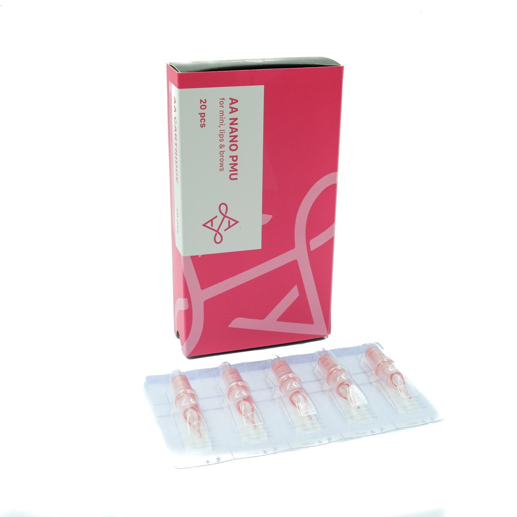 Hộp 20 kim đạn đi nét phun xăm thẩm mĩ AA Nano