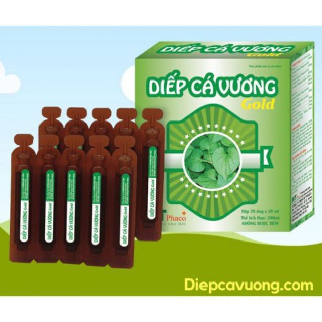 Diếp Cá Vương GOLD - Hỗ trợ Táo Bón Cho Bé - Dạng siro ngọt 20 ống x 10ml