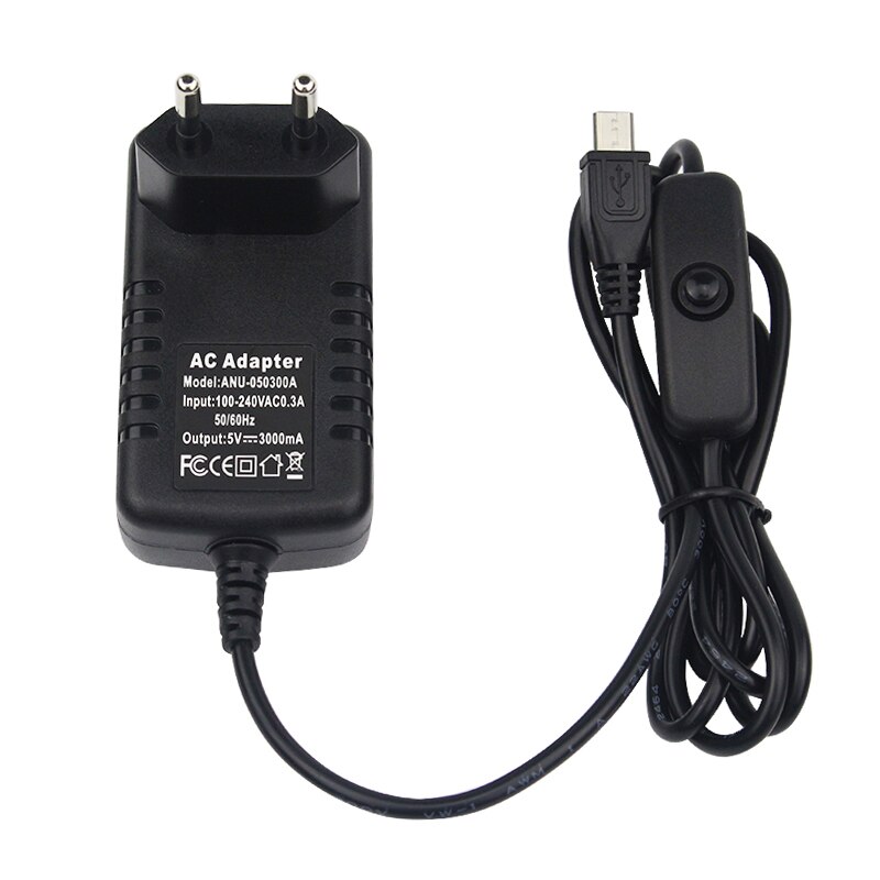 Bộ Nguồn 5v 3a Raspberry Pi 3 Model B + Cổng Micro Usb Cho Raspberry Pi 3 Model B + Plus