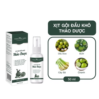 Xịt gội đầu khô Mộc Nhiên Hương 50ml giúp sạch tóc, giảm gãy rụng, xơ rối