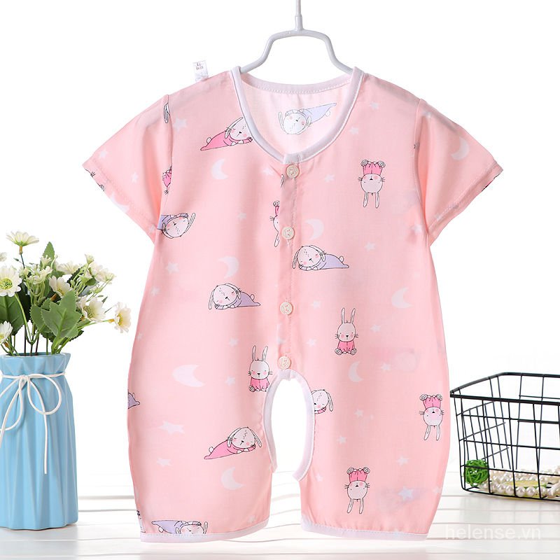 Áo Liền Quần Cotton Xinh Xắn Dành Cho Bé