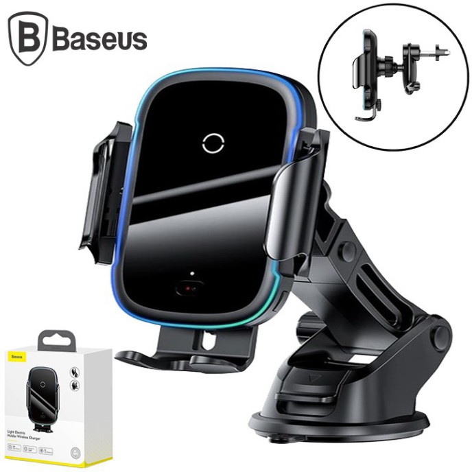Sản Phẩm Giá đỡ điện thoại kiêm sạc không dây gắn taplo, cửa gió điều hòa ô tô Baseus - WXHW03 .