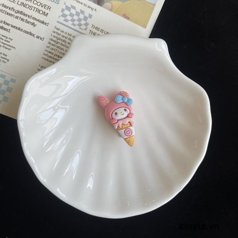 Kẹp Tóc Sanrio Hình Kem Ốc Quế Mini Dễ Thương Cho Bé Gái