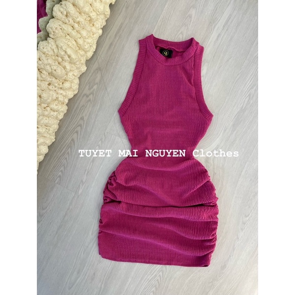 Đầm body rúm -Ảnh chụp thật