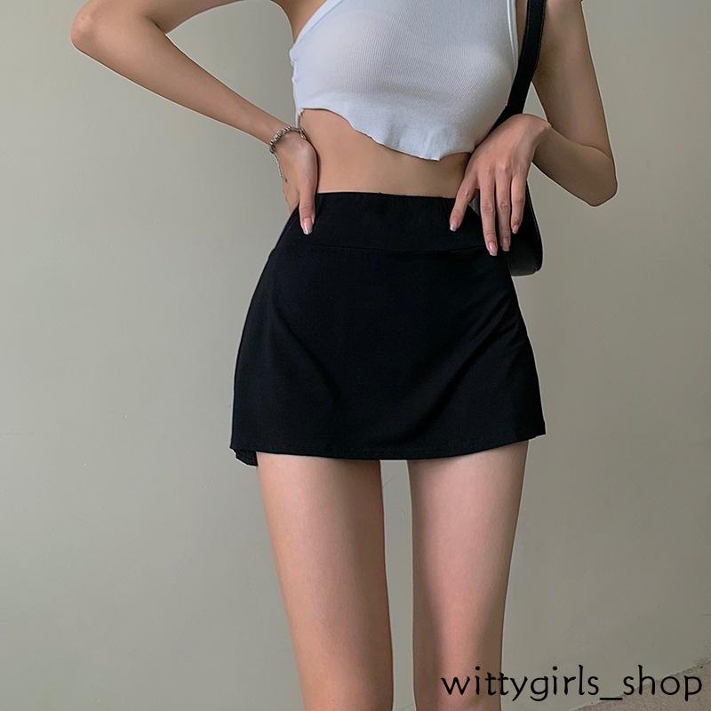 Wittygirls_ Shop | Chân Váy Chữ A Lưng Cao Thời Trang Dành Cho Nữ