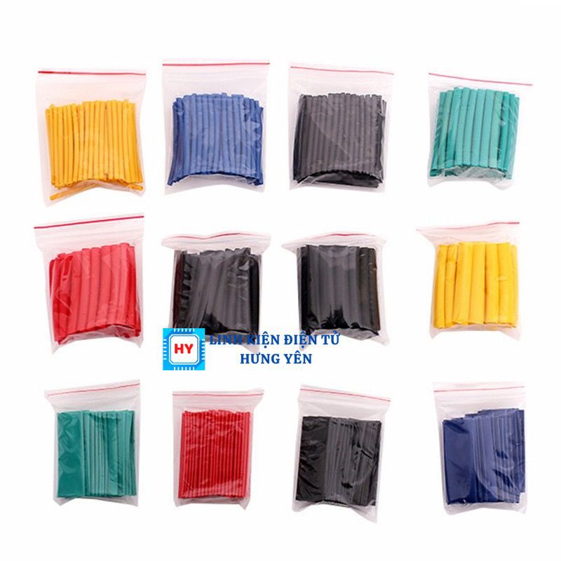 Túi ống gen - dây co nhiệt nhiều màu nhiều, đủ kích cỡ 127 - 530 cái