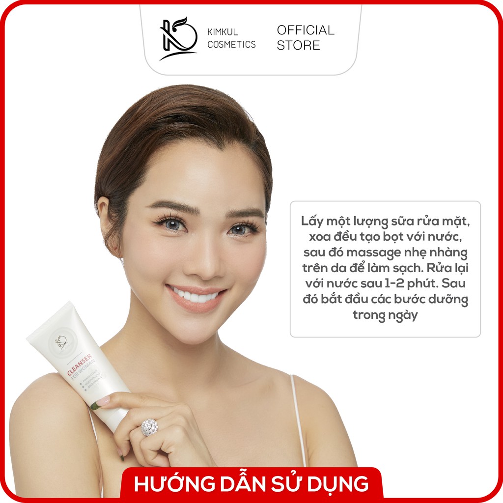 Kem sữa rửa mặt dưỡng ẩm trắng da KimKul For Woman 100ML | BigBuy360 - bigbuy360.vn