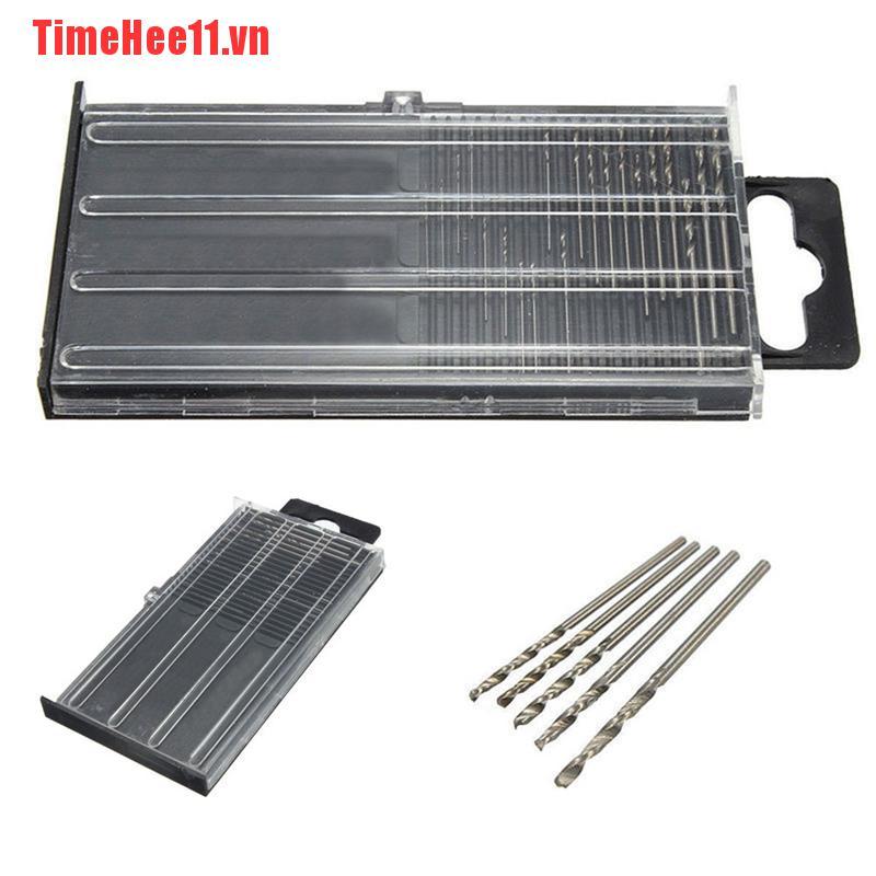 【TimeHee11】20Pcs Mini Micro Twist Drill Bit HSS Set Steel 0.3mm-1.6mm Craft C